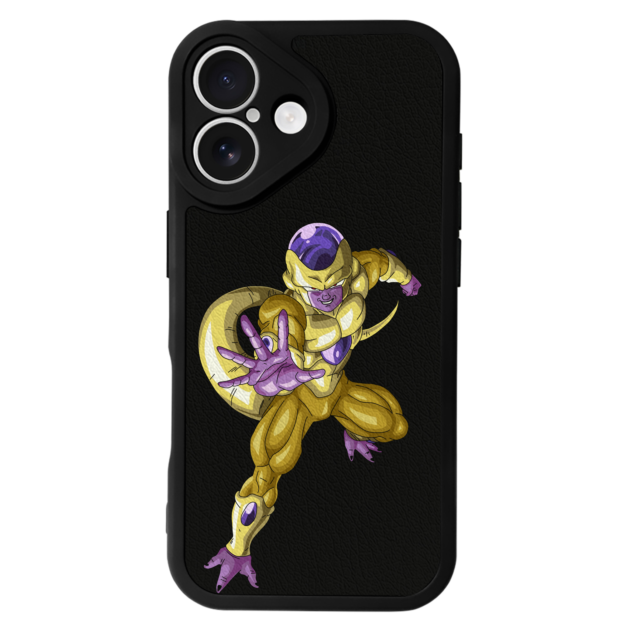 （画像用） ドラゴンボール フリーザ DRAGON BALL Frieza 【iPhone 16シリーズ対応】シリコンスマホケース（レザー調） 材質：シリコン